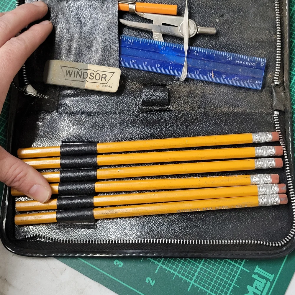 Windsor Black and Tan Pencil Case